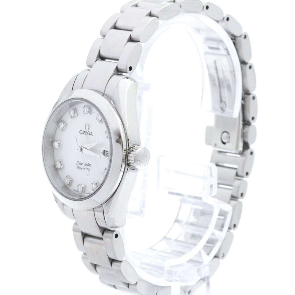 Omega Seamaster Aqua Terra 150M Quartz Stainless Steel with Diamond Markers and